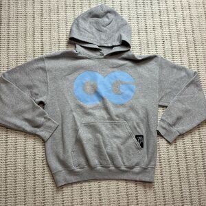 Vandal-A OG Industries Gray Hoodie Pullover Sweatshirt Mens M Streetwear Baggy